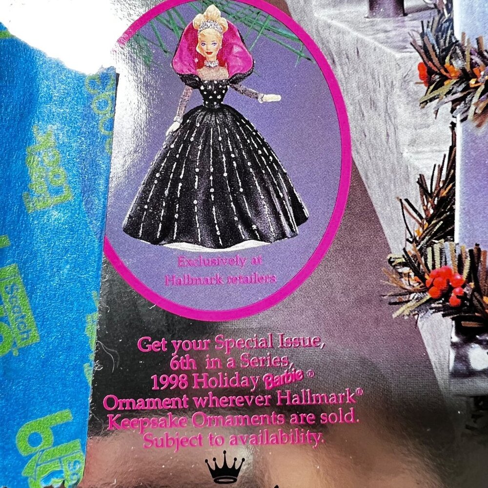 Vtg Hallmark Keepsake HOLIDAY BARBIE Doll and Ornament 1998 Gift Set of 2 READ - Picture 7 of 13